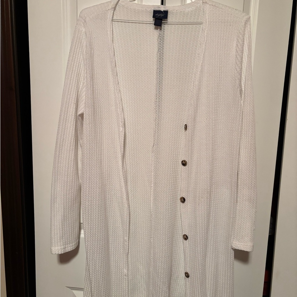 Daytrip Ivory Button-Up Cardigan